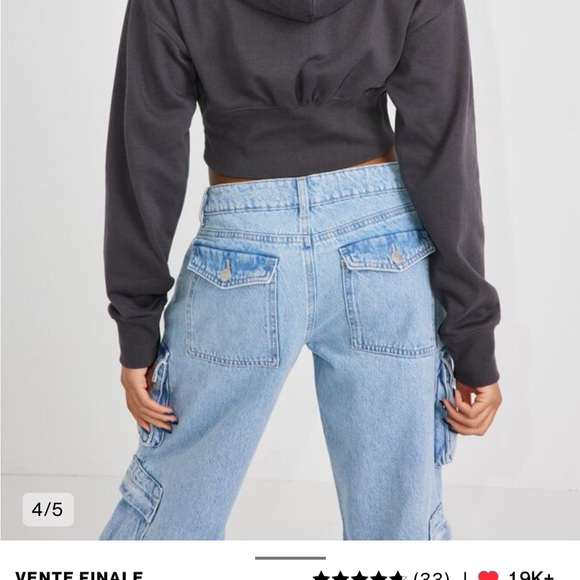 Garage Dark Gray Corset Zip up Hoodie XS - Picture 8 of 9